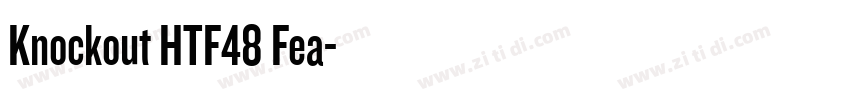 Knockout HTF48 Fea字体转换